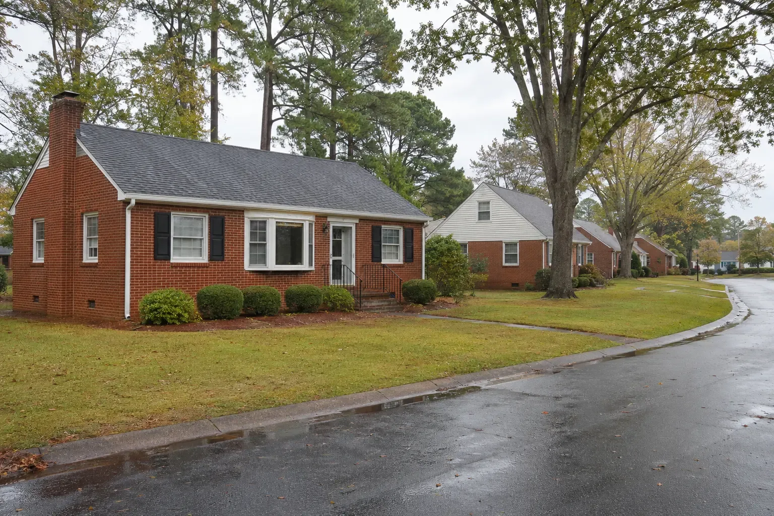 A home on an established tree-lined street